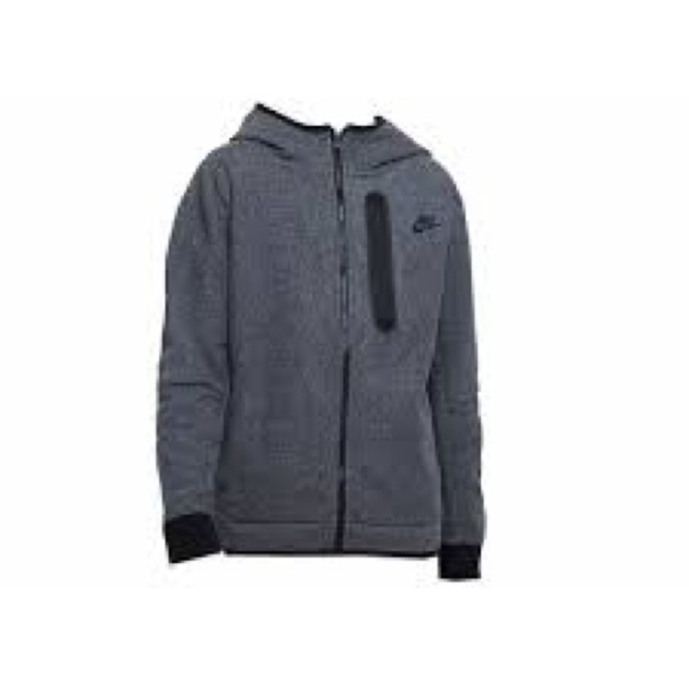 Boys Nike Tech Fleece Full-Zip Winterized Hoodie Size XL Grey Brand New